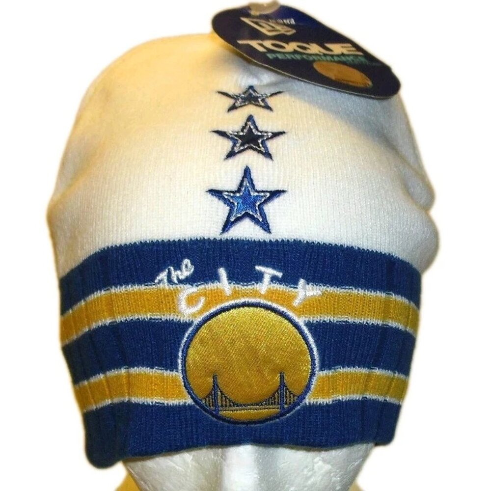 Golden State Warriors Mens New Era Adult Beanie Winter Hat Cap New Tags Nba